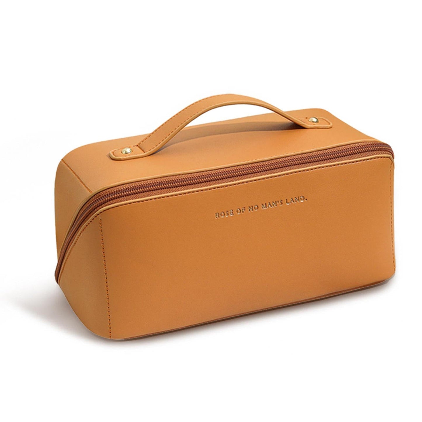 Portable Makeup Bag Opens Flat, Large-Capacity Travel Cosmetic Bag