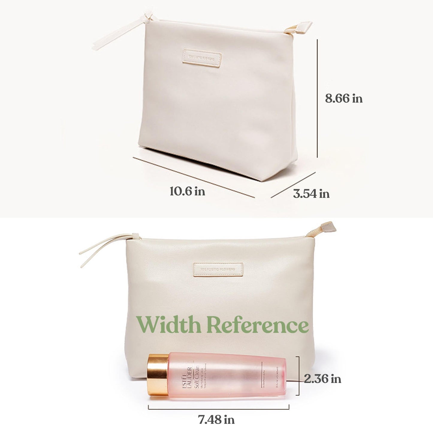 Stylish Waterproof Cosmetic Organizer Bag: Spacious Storage Solution for Women and Girls