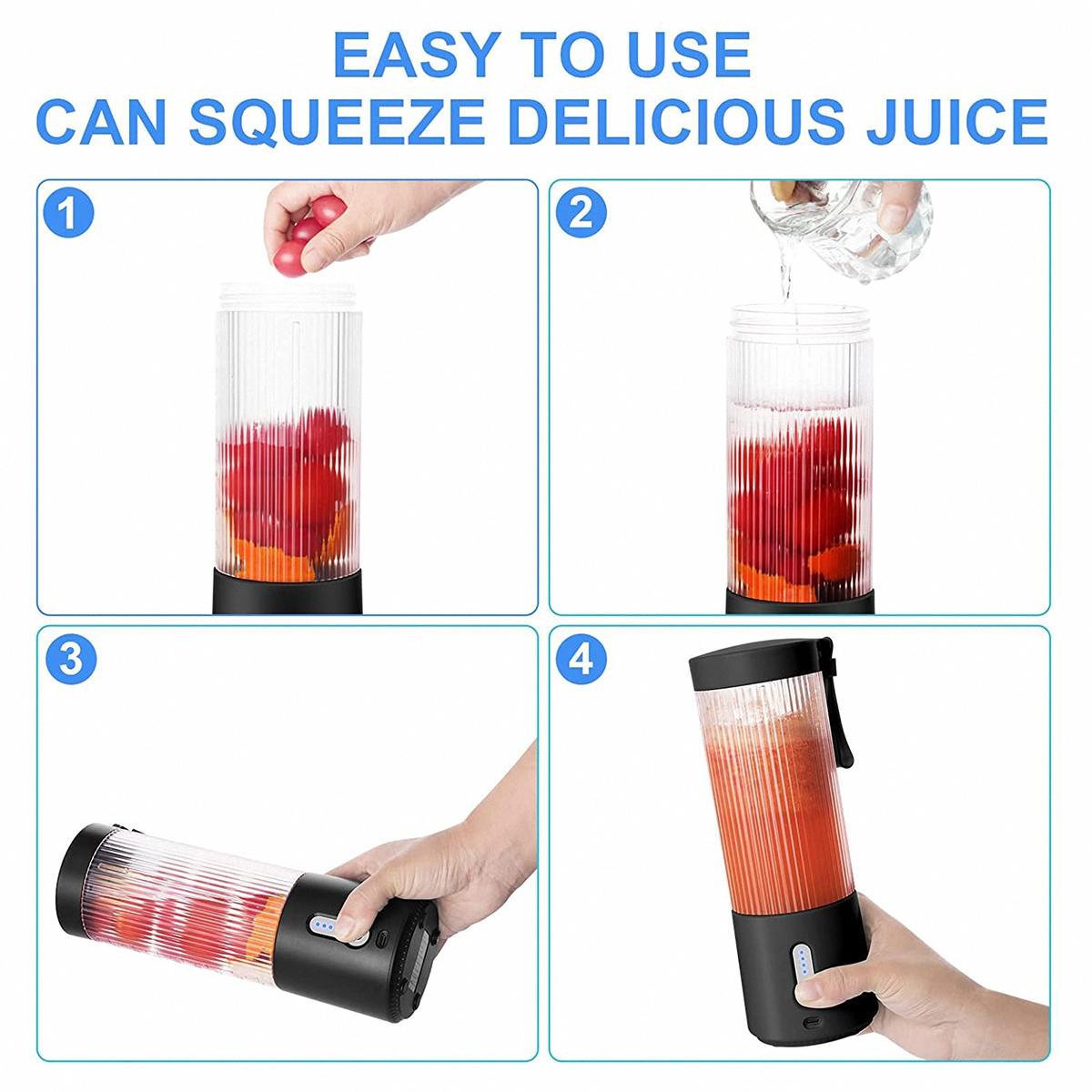 Portable Blender USB Rechargeable 4000mAh