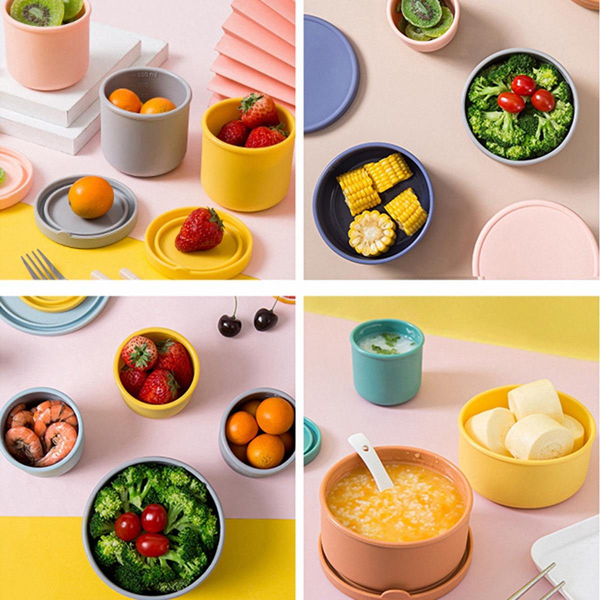 Silicone Food Storage Containers, Lunch Boxes