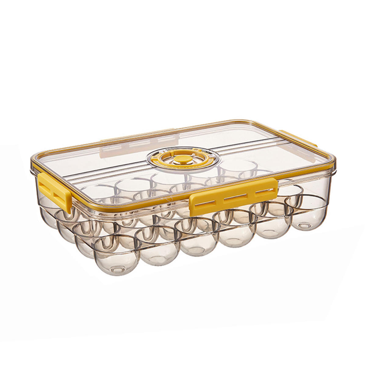 Timed Fridge Organizer With Lid For Fruit, Meat, Vegetables