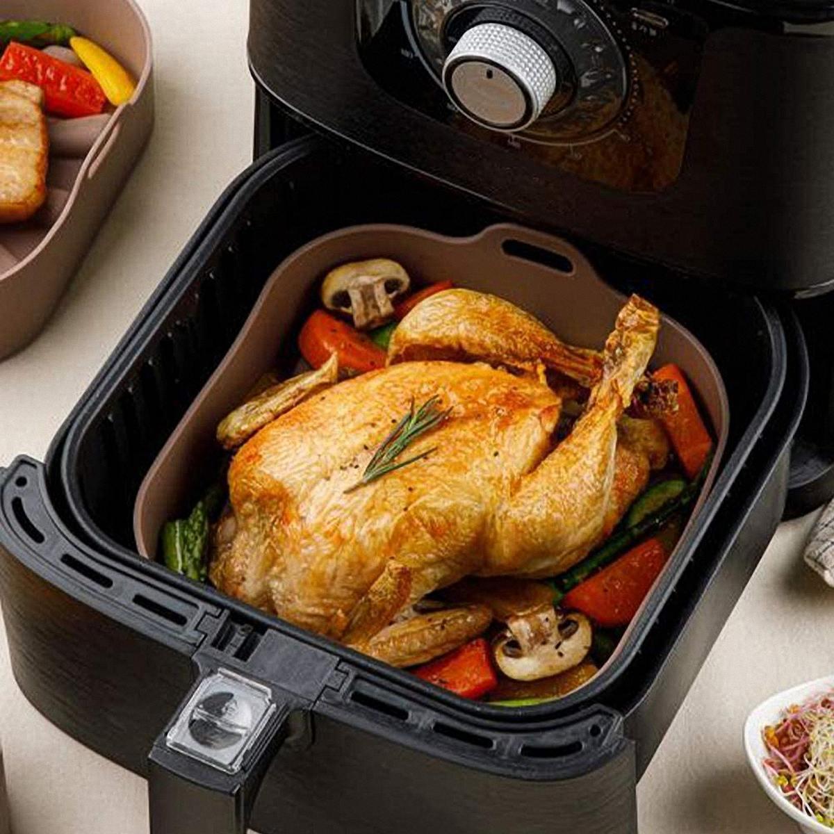 Square Air Fryer Silicone Liner, 5.3-8.5QT