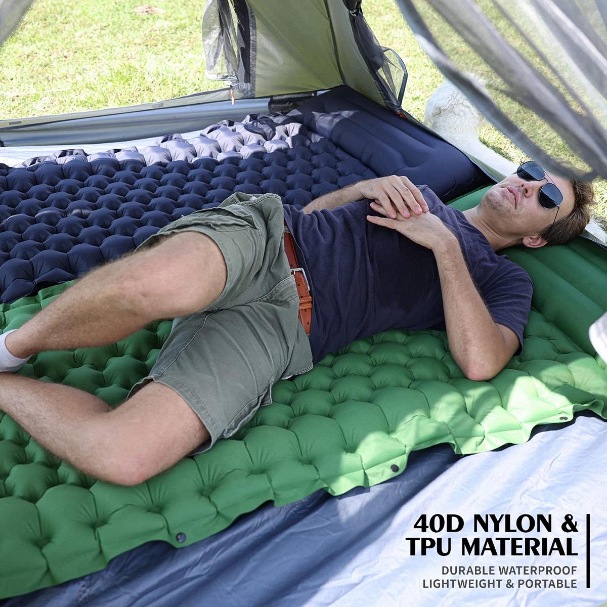 Portable Camping Foot Step Inflatable Sleeping Pad