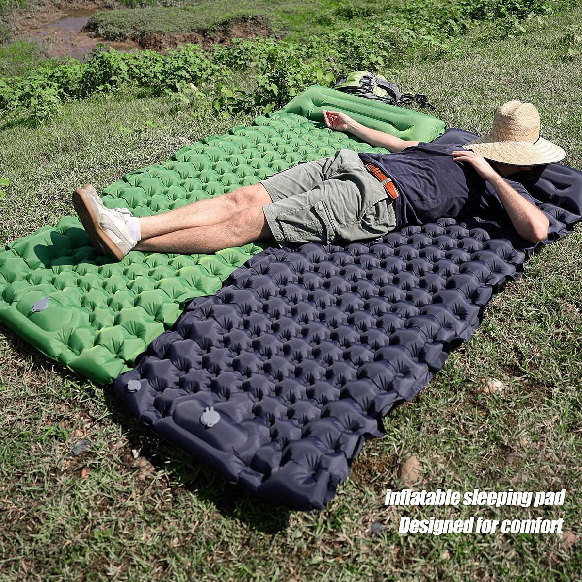 Portable Camping Foot Step Inflatable Sleeping Pad