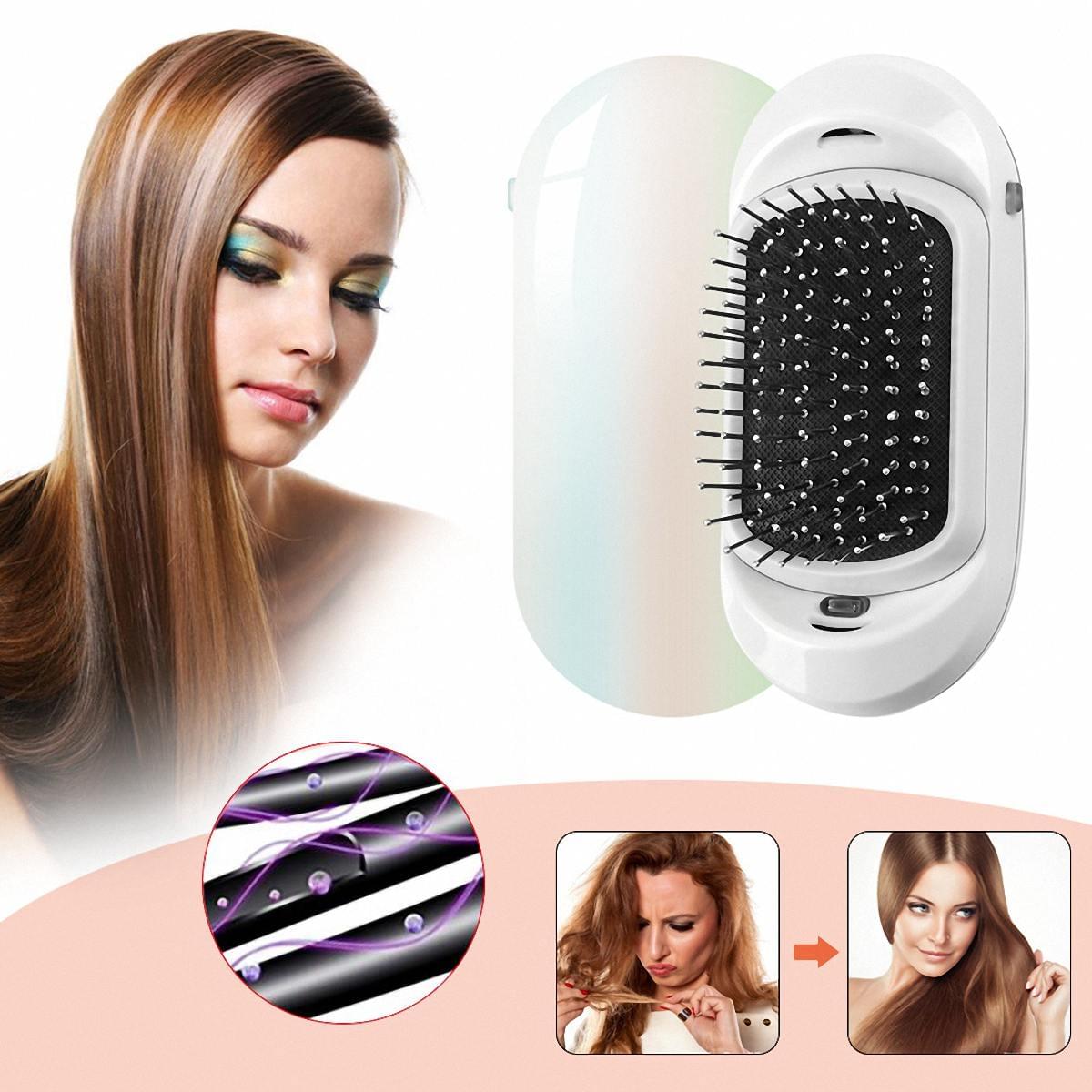 Electric Massage Brush Comb Infused with Negative Ion Enchantment, Anti-Static