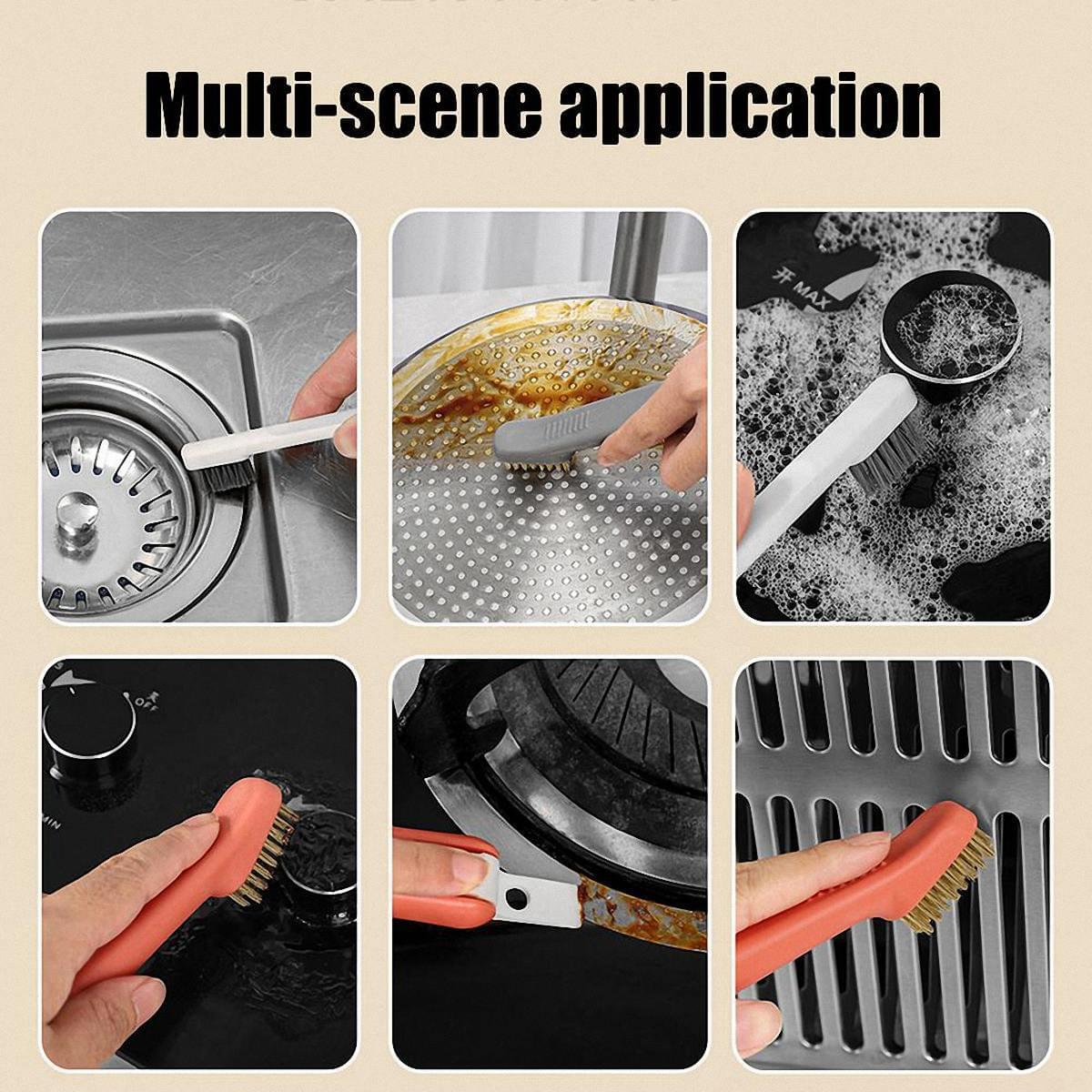 3 in 1 Kitchen Cleaning Brush Gas Stove Brush