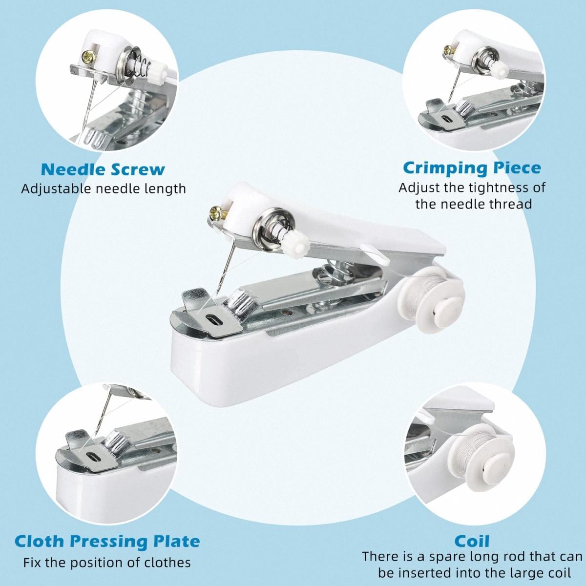 3 Pieces Handheld Sewing Machine Portable