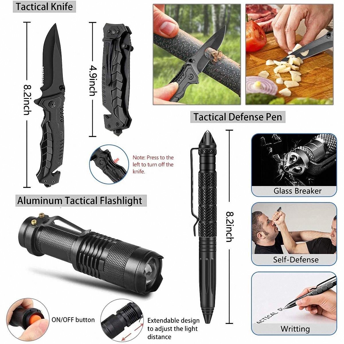 Outdoor Camping Equipment Survival Tool Set