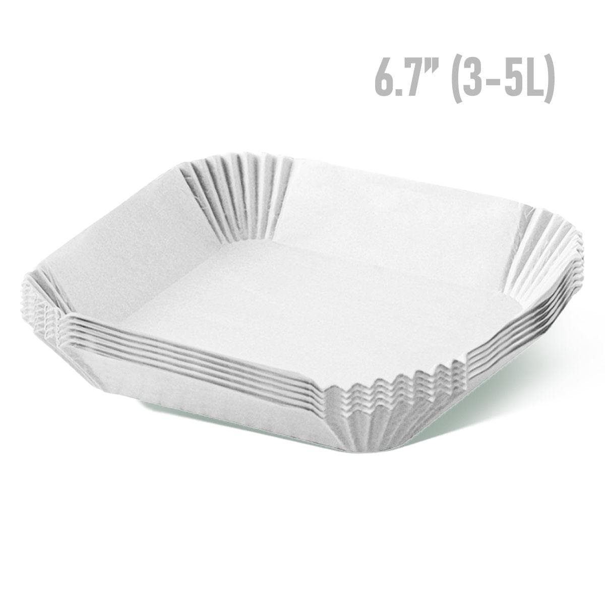 6.7 - 7.9 inches Air Fryer Disposable Paper Liners, Square