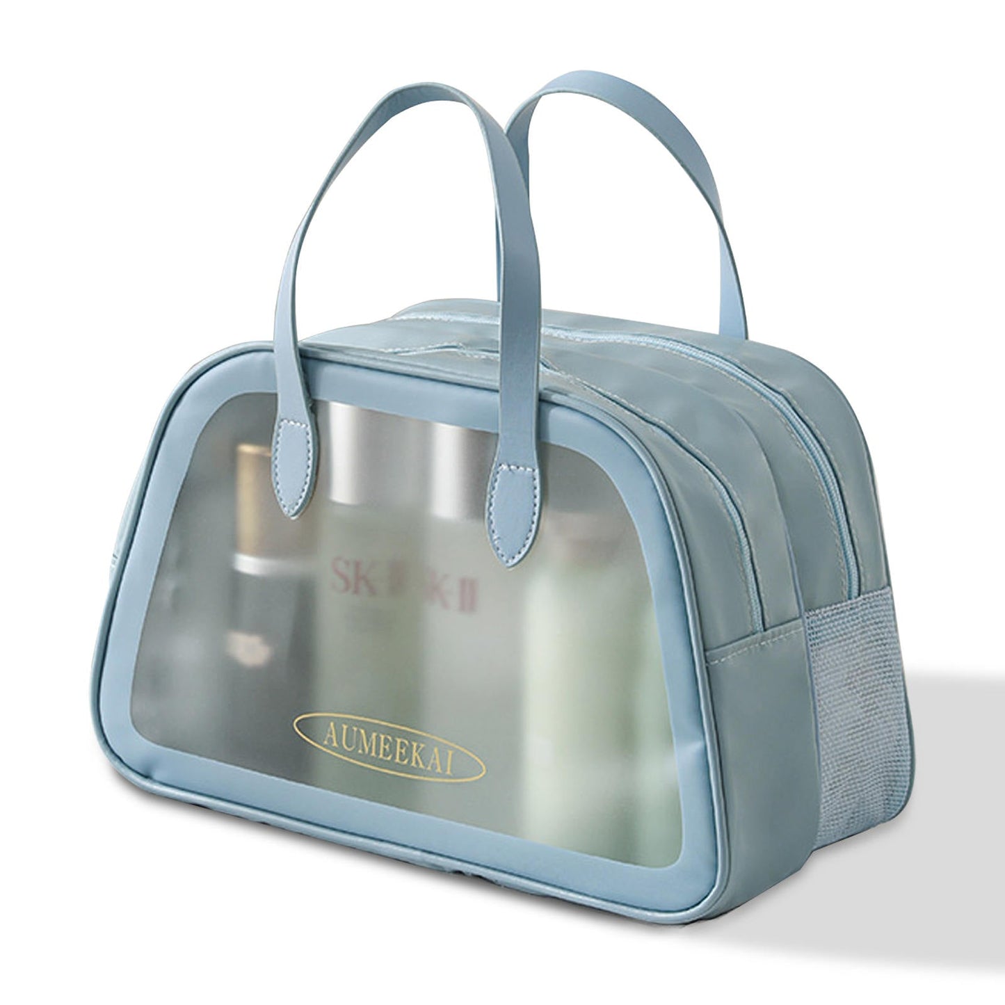 Translucent Waterproof Toiletries Bag: Organize with Wet Dry Separation