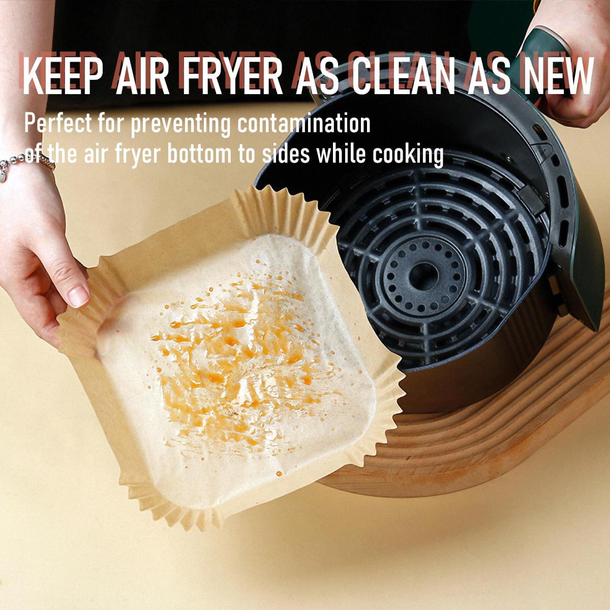 6.7 - 7.9 inches Air Fryer Disposable Paper Liners, Square