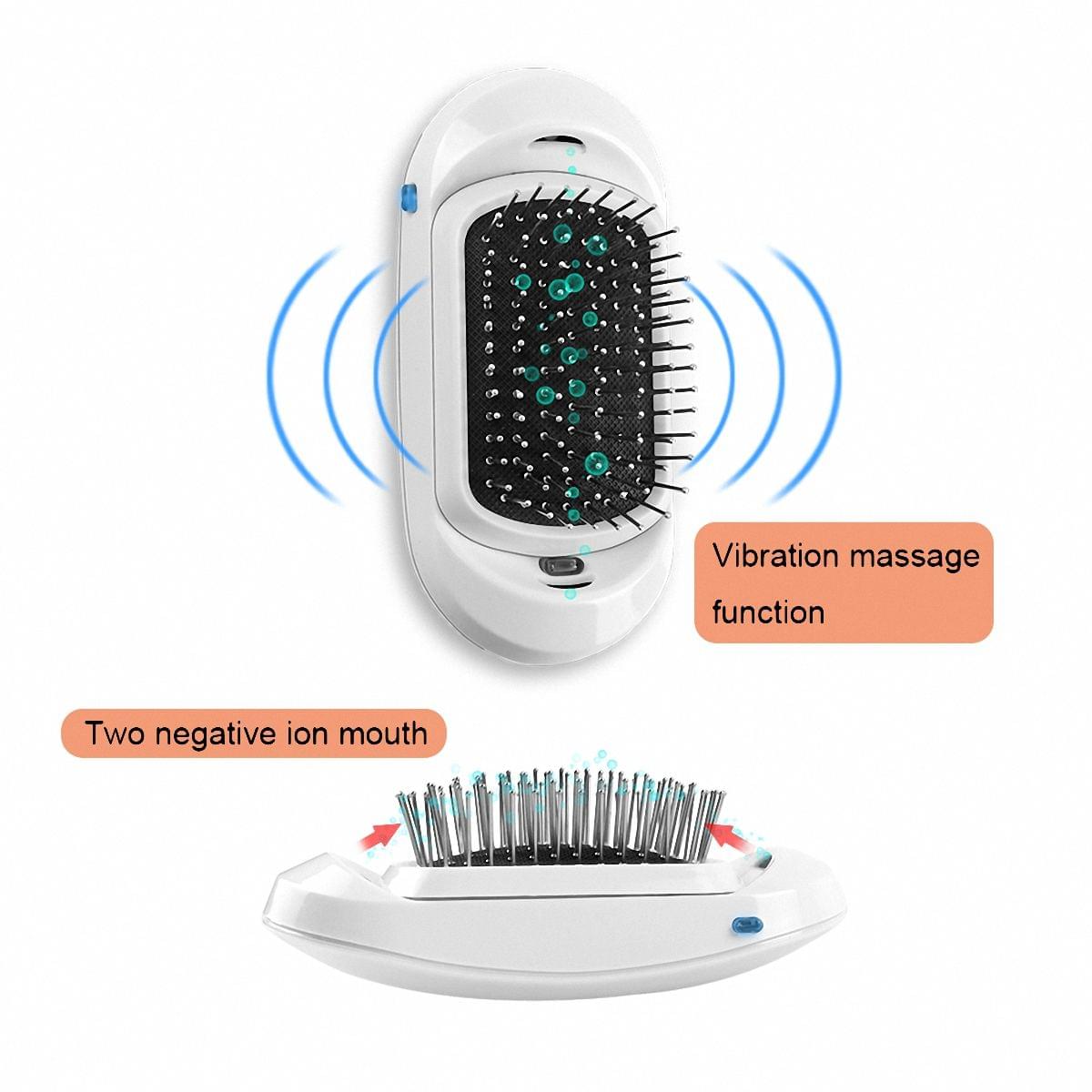 Electric Massage Brush Comb Infused with Negative Ion Enchantment, Anti-Static